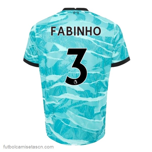 Camiseta Liverpool NO.3 Fabinho 2ª 2020/21 Azul